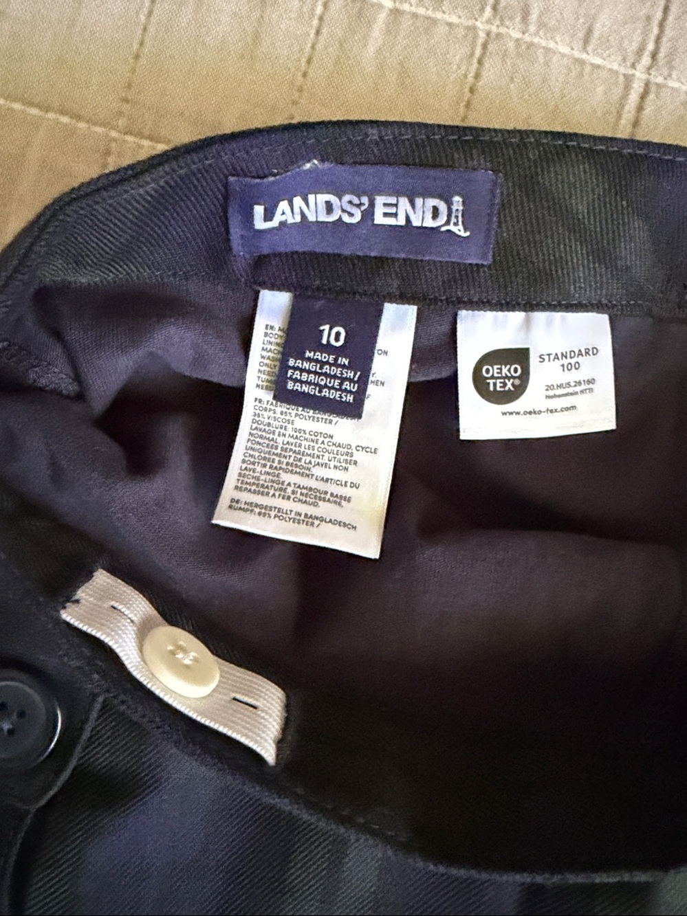 Lands’’ End School Uniform Girls Side Pleat Plaid Skort Above the Knee, NWOT - Picture 2 of 5